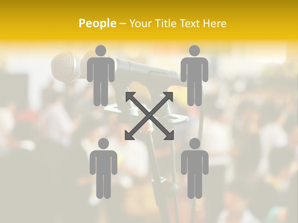 Scene People Center PowerPoint Template