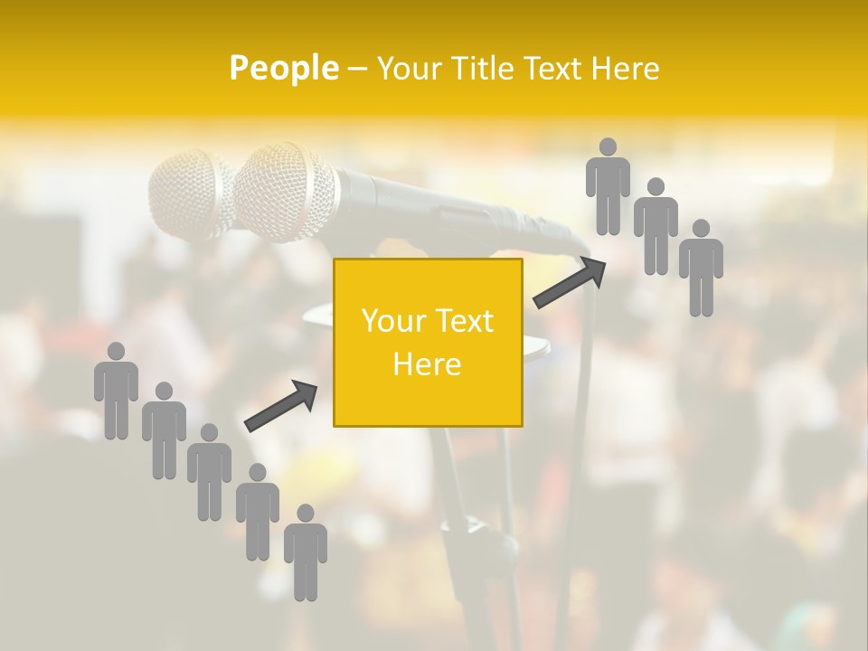 Scene People Center PowerPoint Template