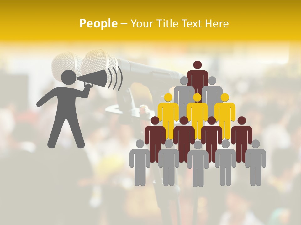 Scene People Center PowerPoint Template