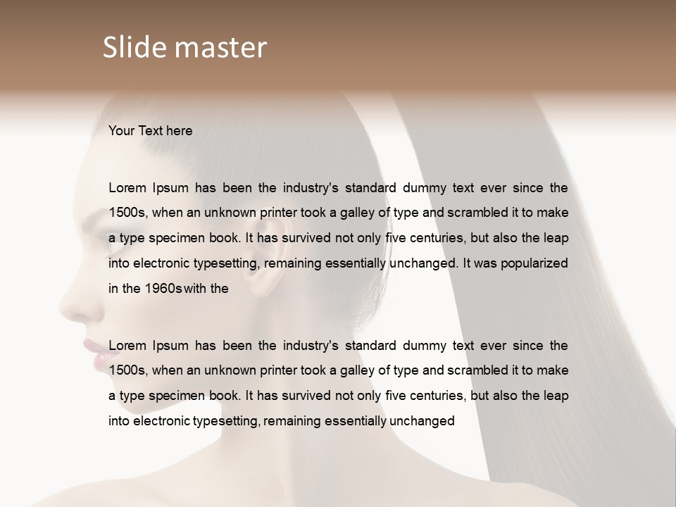 Long Luxury White PowerPoint Template