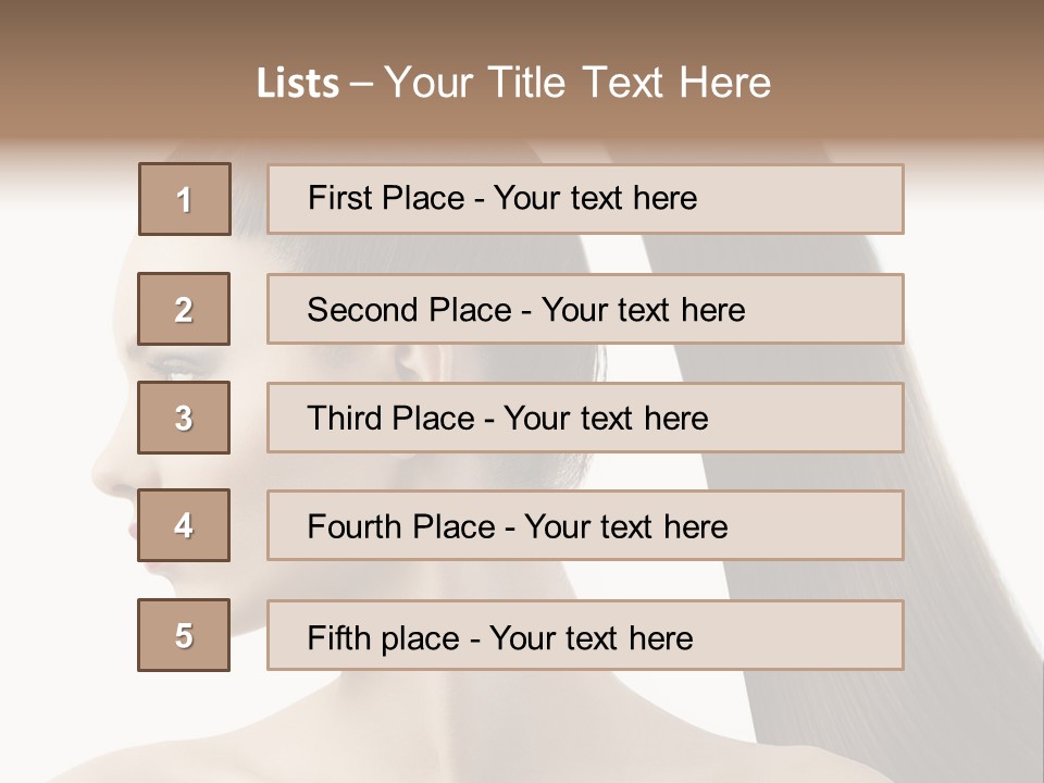 Long Luxury White PowerPoint Template