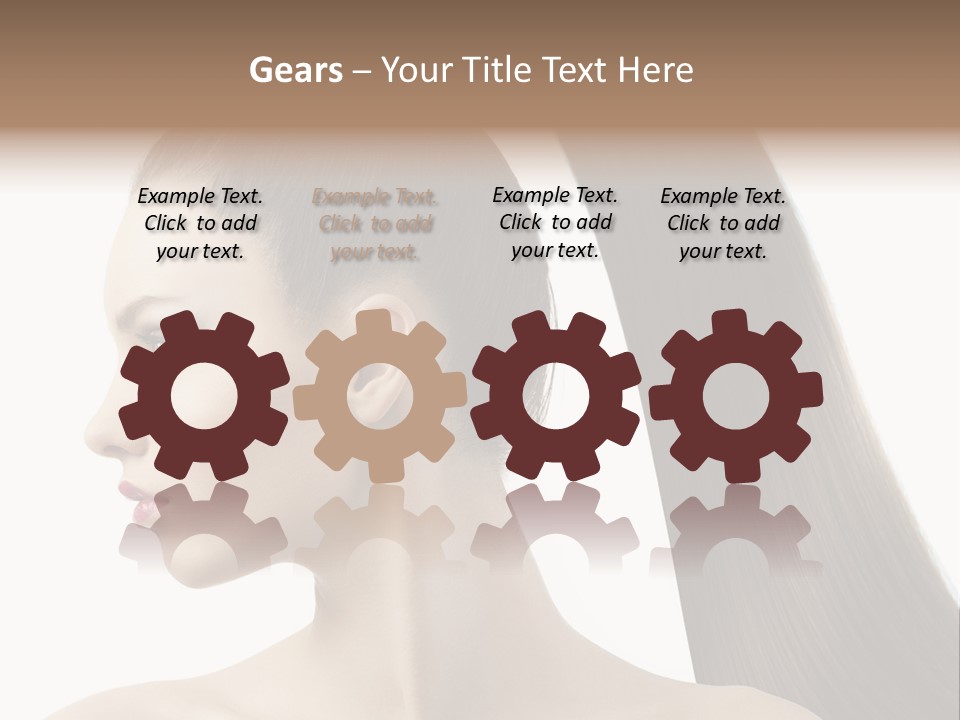 Long Luxury White PowerPoint Template