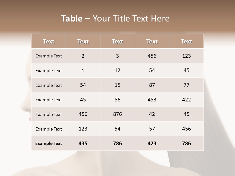 Long Luxury White PowerPoint Template