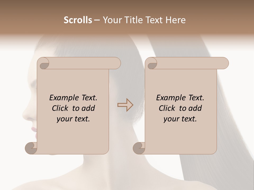 Long Luxury White PowerPoint Template