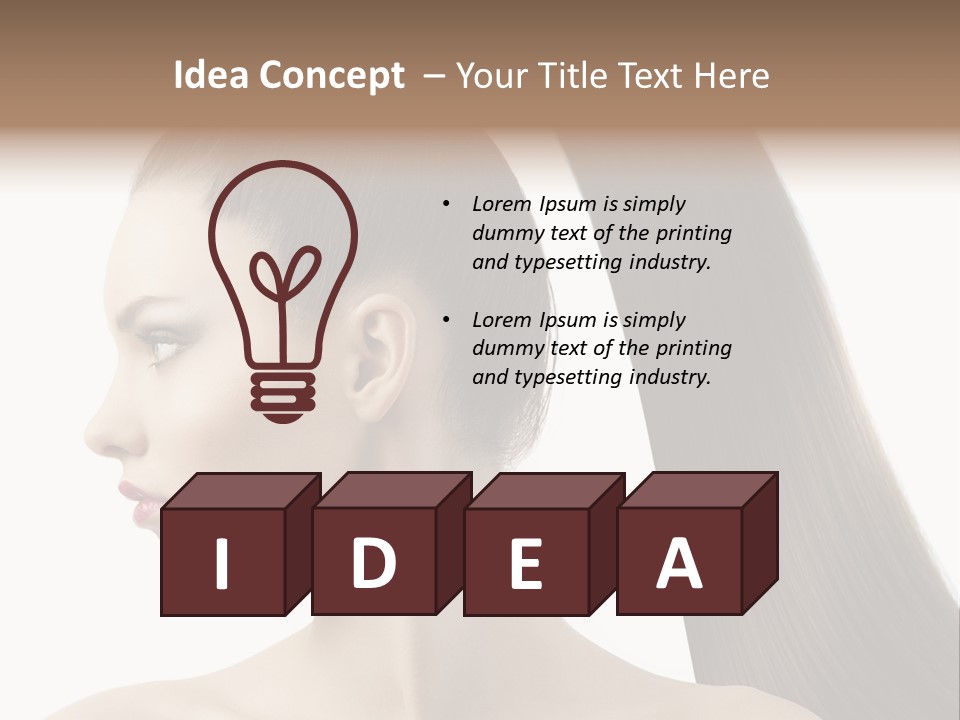 Long Luxury White PowerPoint Template
