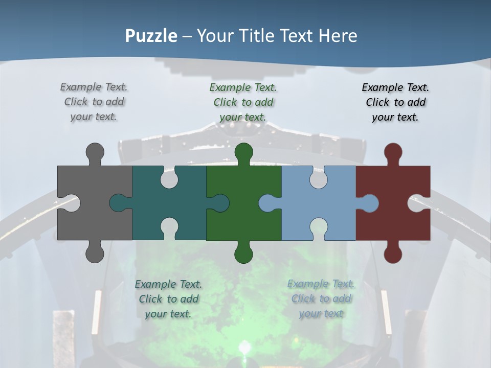 Douglas Bubble Aircraft PowerPoint Template