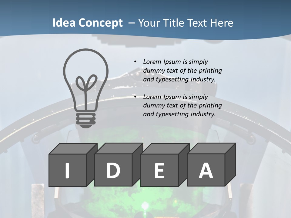 Douglas Bubble Aircraft PowerPoint Template