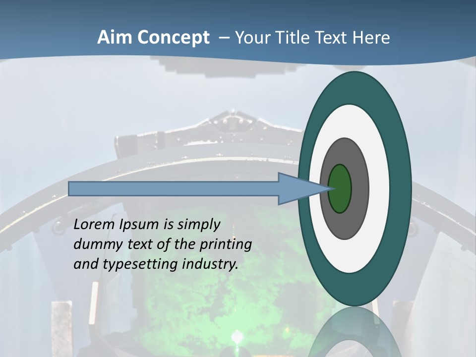 Douglas Bubble Aircraft PowerPoint Template