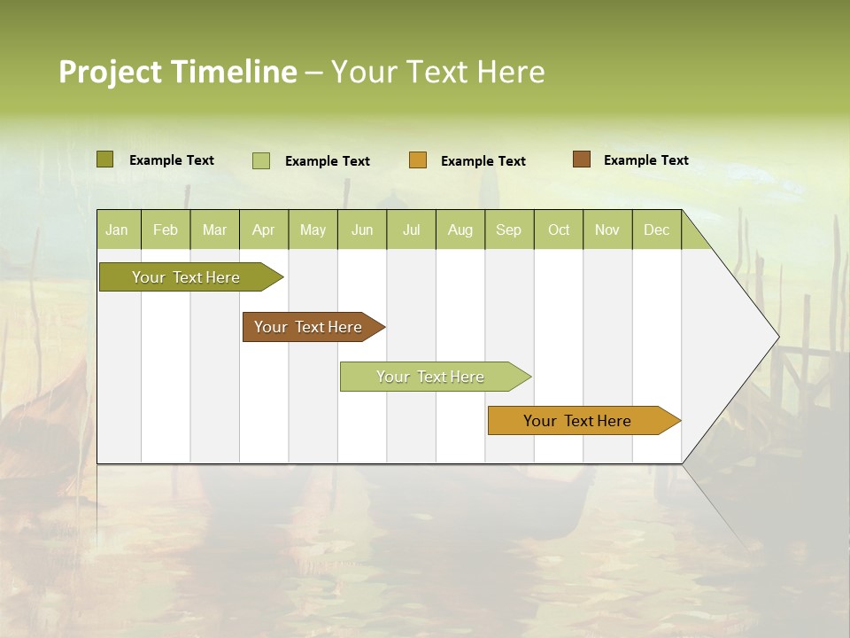 Horizontal Historical Calmness PowerPoint Template
