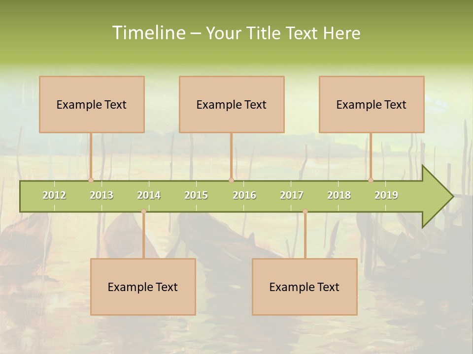 Horizontal Historical Calmness PowerPoint Template