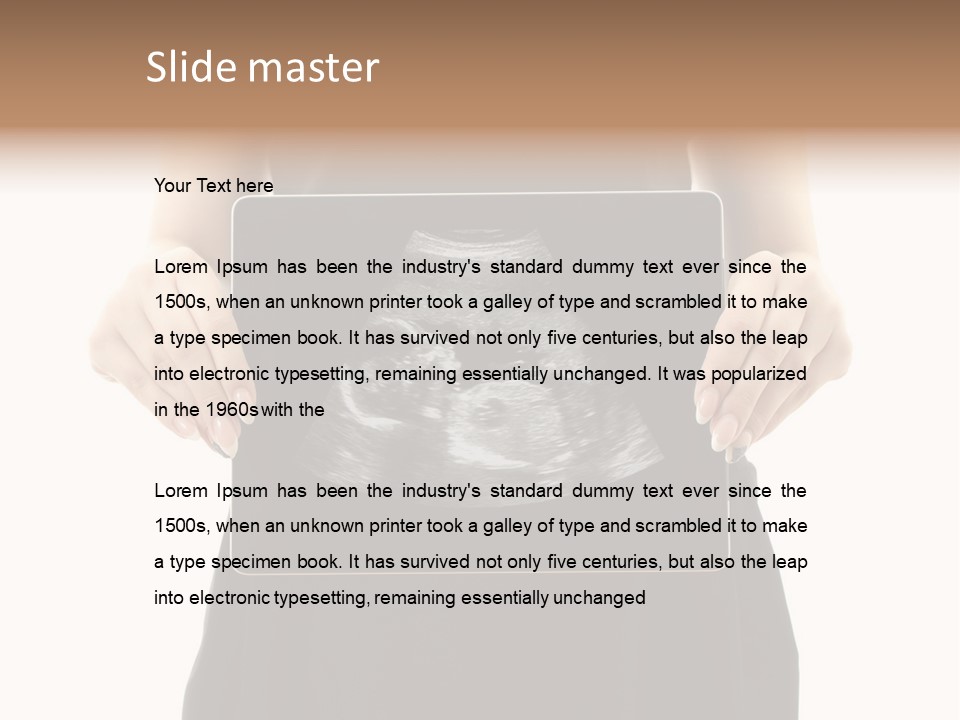 Tablet Medicine Girl PowerPoint Template