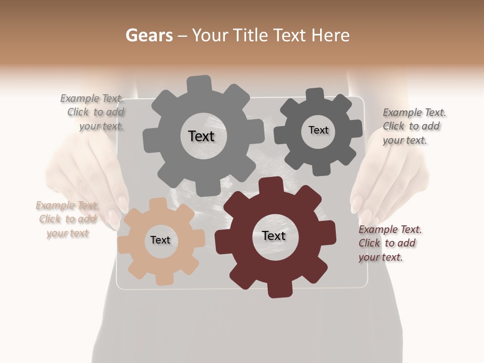 Tablet Medicine Girl PowerPoint Template