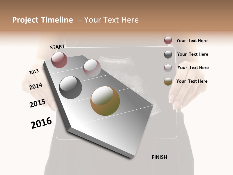 Tablet Medicine Girl PowerPoint Template