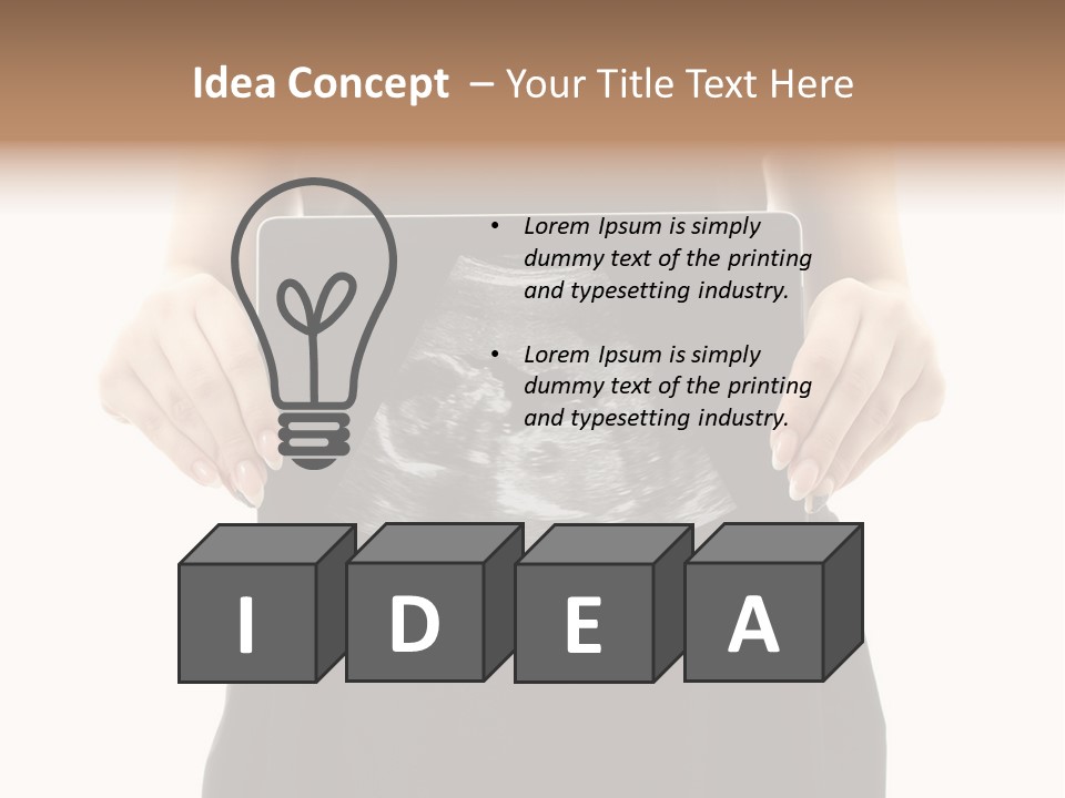 Tablet Medicine Girl PowerPoint Template