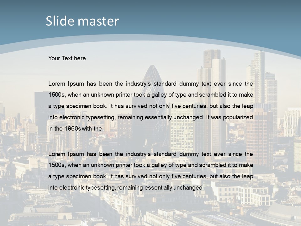 Capital Cities Finance Financial Institutions PowerPoint Template