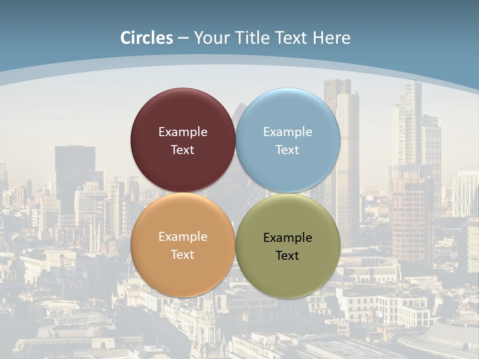 Capital Cities Finance Financial Institutions PowerPoint Template