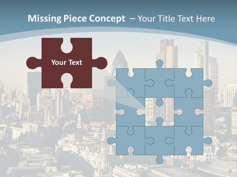 Capital Cities Finance Financial Institutions PowerPoint Template