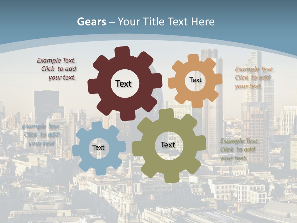 Capital Cities Finance Financial Institutions PowerPoint Template