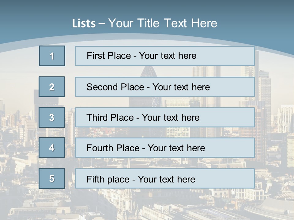 Capital Cities Finance Financial Institutions PowerPoint Template