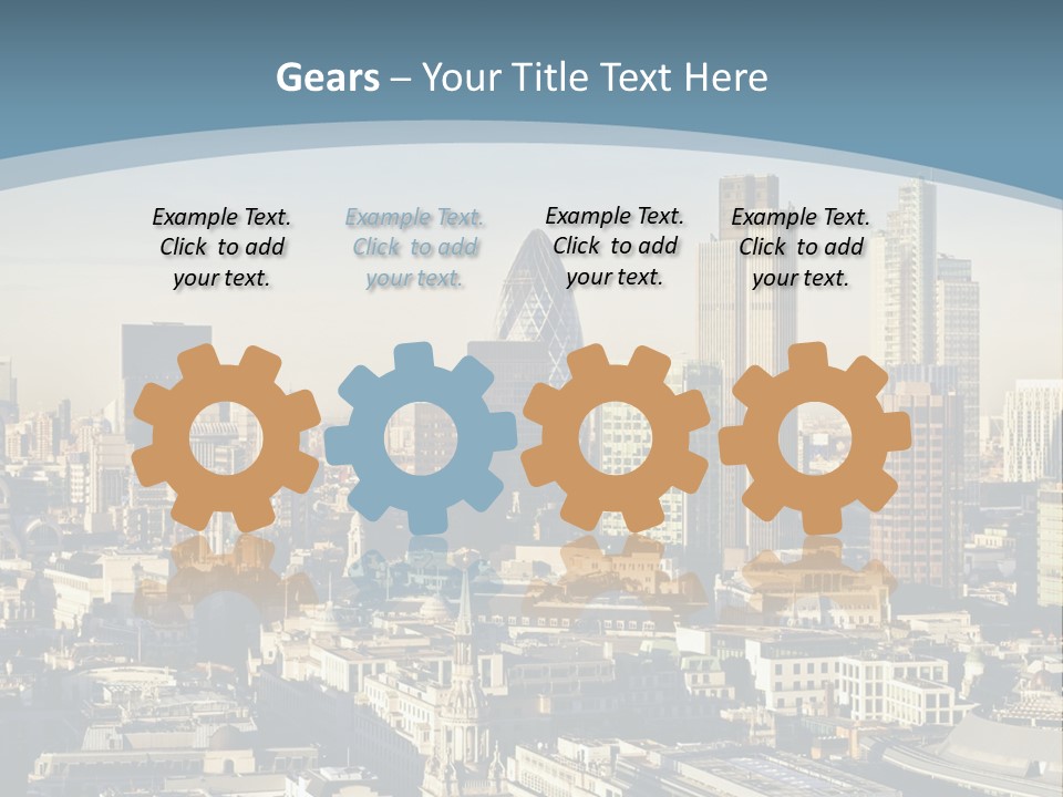 Capital Cities Finance Financial Institutions PowerPoint Template