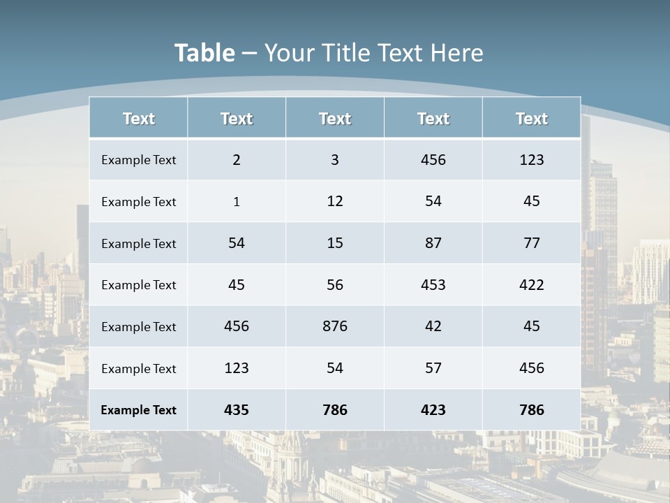 Capital Cities Finance Financial Institutions PowerPoint Template