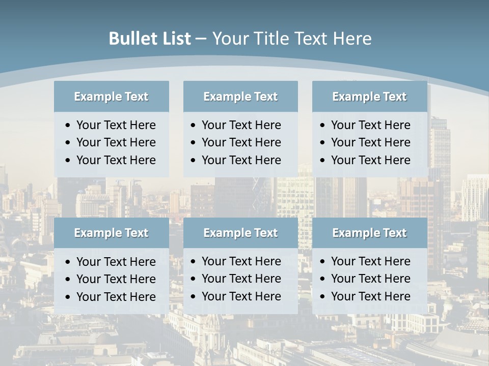 Capital Cities Finance Financial Institutions PowerPoint Template