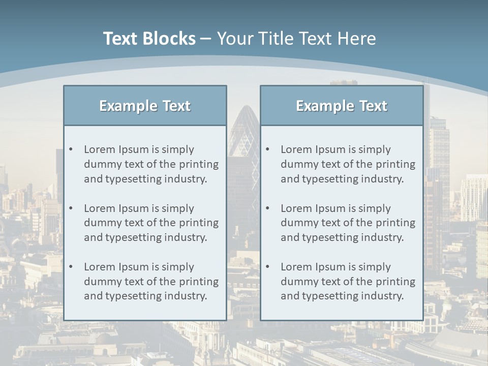 Capital Cities Finance Financial Institutions PowerPoint Template
