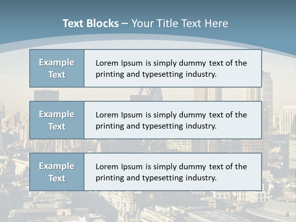 Capital Cities Finance Financial Institutions PowerPoint Template