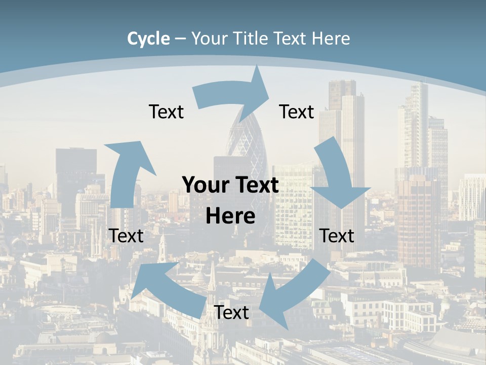 Capital Cities Finance Financial Institutions PowerPoint Template
