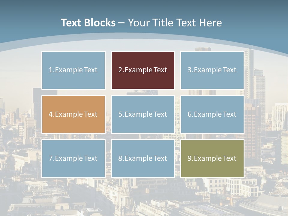 Capital Cities Finance Financial Institutions PowerPoint Template