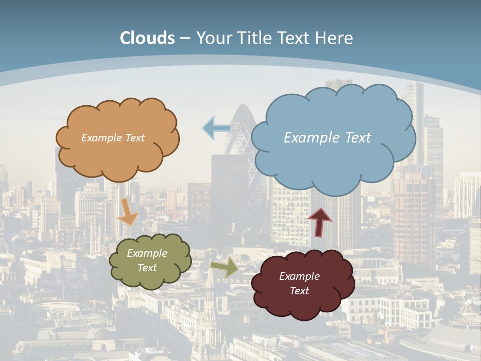 Capital Cities Finance Financial Institutions PowerPoint Template