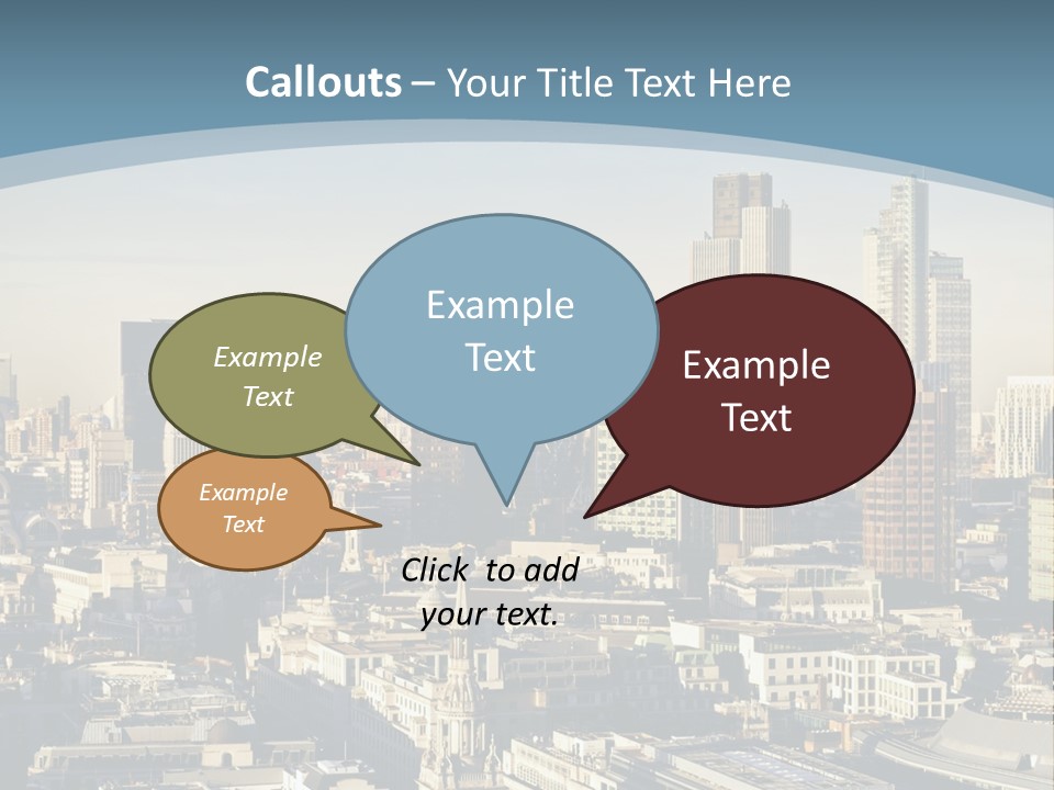 Capital Cities Finance Financial Institutions PowerPoint Template
