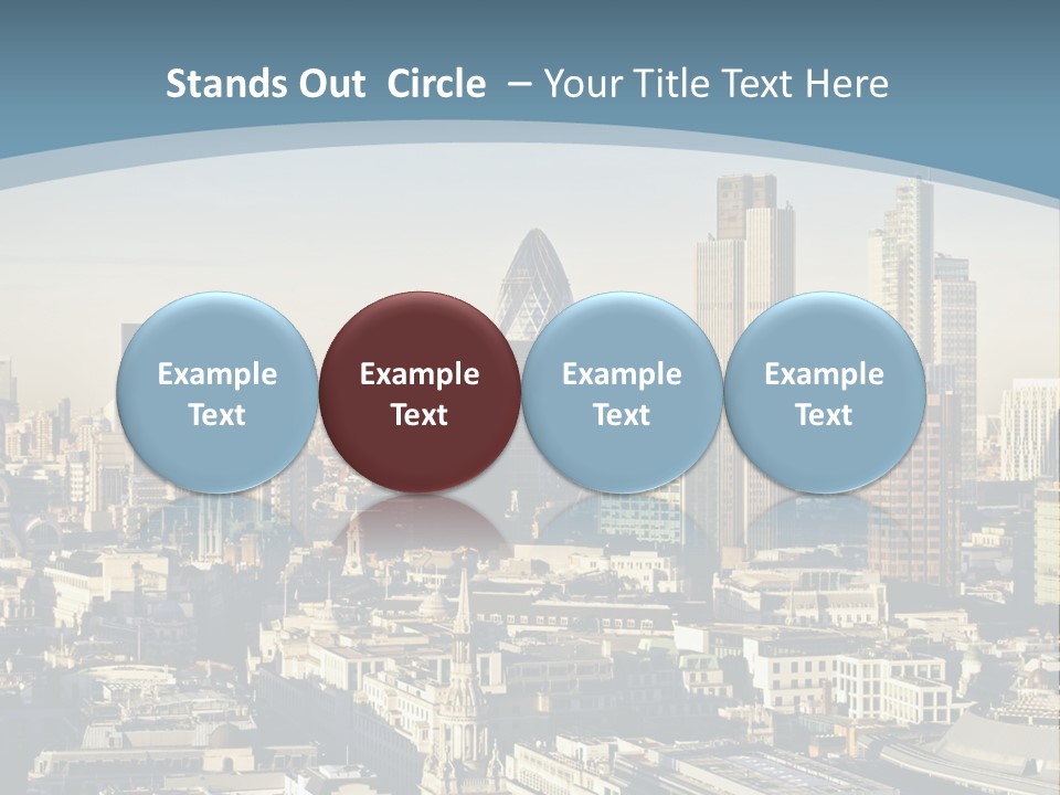 Capital Cities Finance Financial Institutions PowerPoint Template