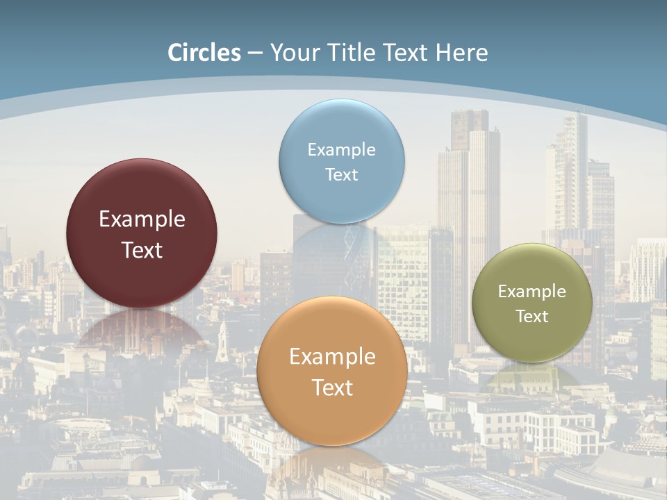 Capital Cities Finance Financial Institutions PowerPoint Template