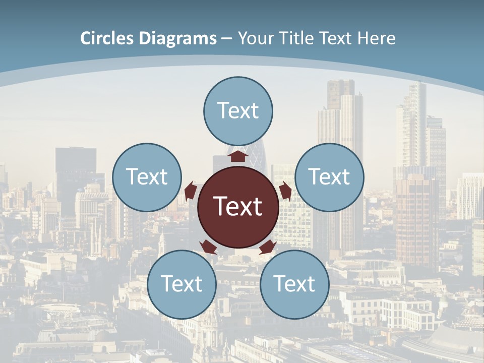Capital Cities Finance Financial Institutions PowerPoint Template