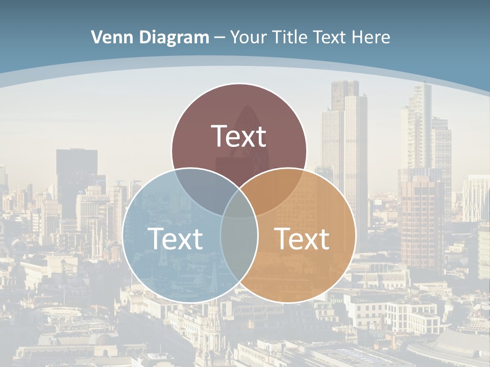 Capital Cities Finance Financial Institutions PowerPoint Template