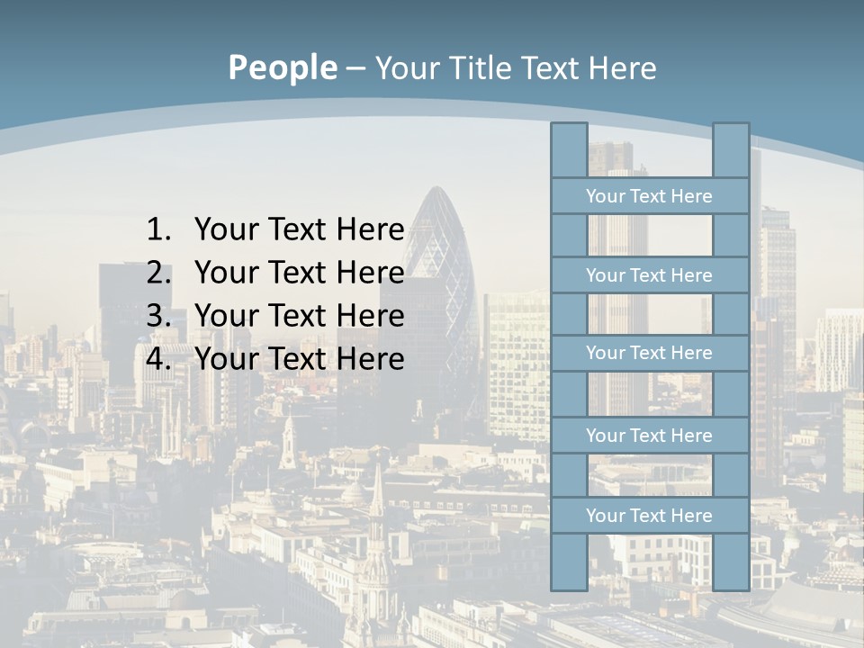 Capital Cities Finance Financial Institutions PowerPoint Template