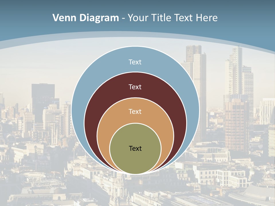 Capital Cities Finance Financial Institutions PowerPoint Template