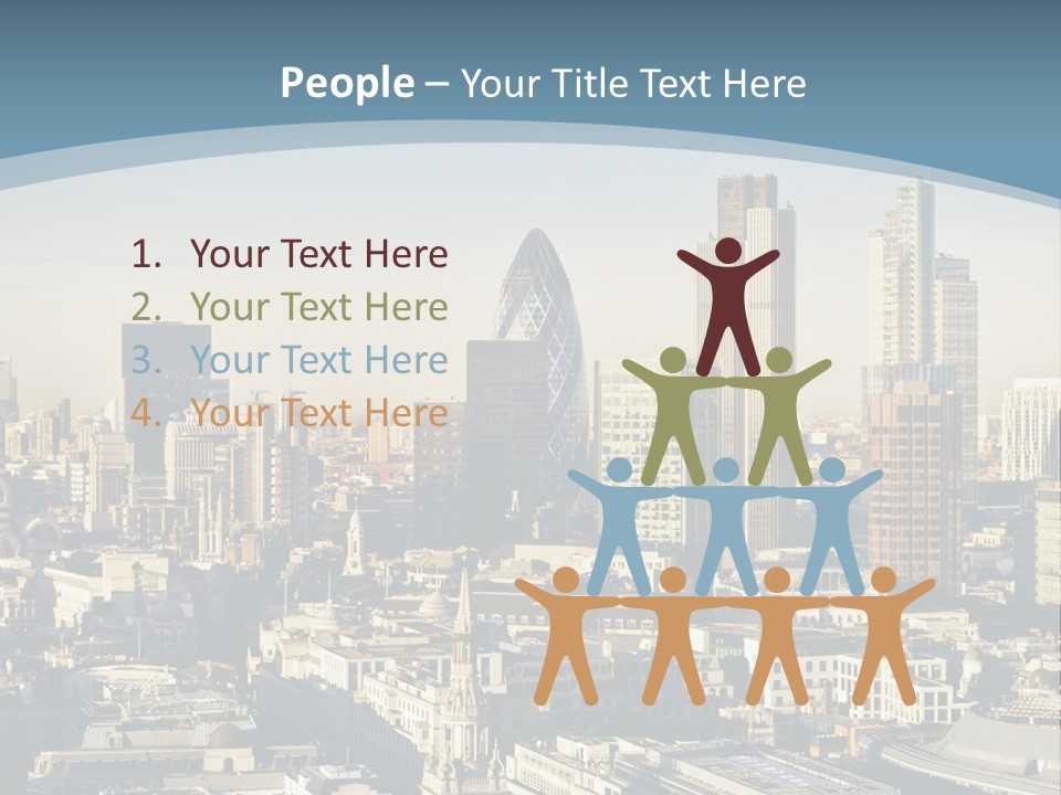 Capital Cities Finance Financial Institutions PowerPoint Template