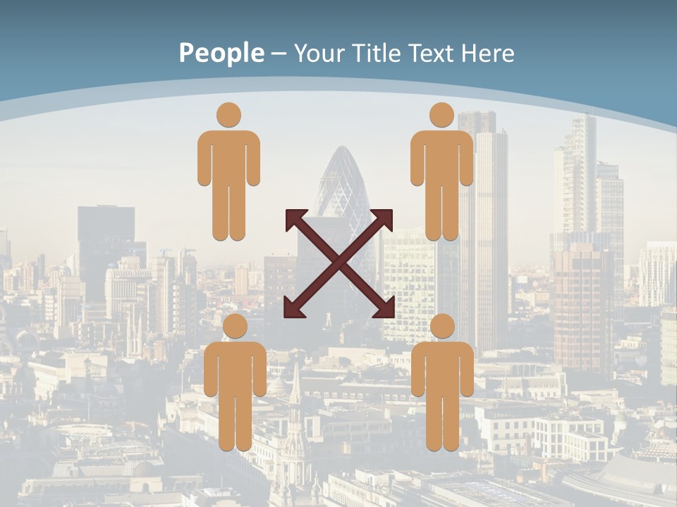 Capital Cities Finance Financial Institutions PowerPoint Template