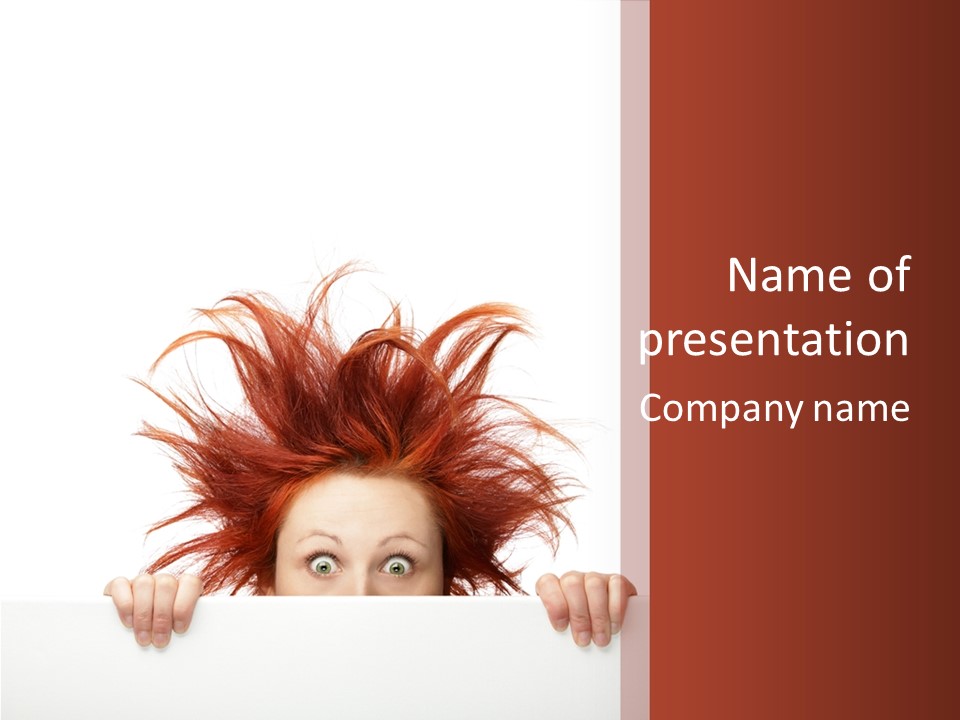 Hair Face Messy PowerPoint Template