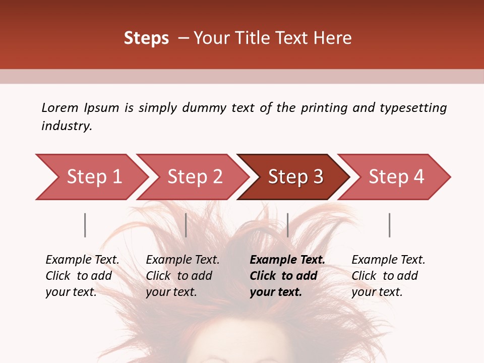 Hair Face Messy PowerPoint Template