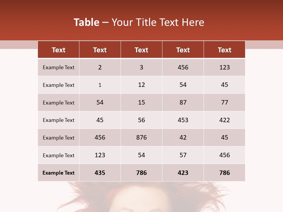 Hair Face Messy PowerPoint Template