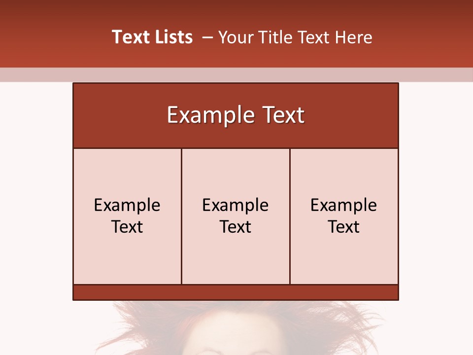 Hair Face Messy PowerPoint Template
