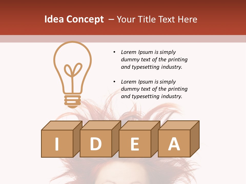 Hair Face Messy PowerPoint Template