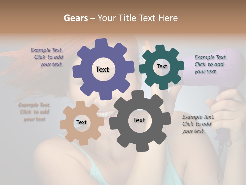 Color Cute Eye PowerPoint Template