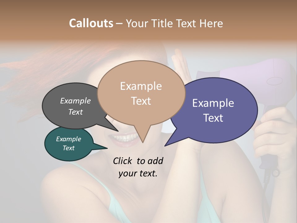 Color Cute Eye PowerPoint Template