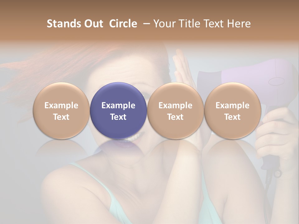 Color Cute Eye PowerPoint Template