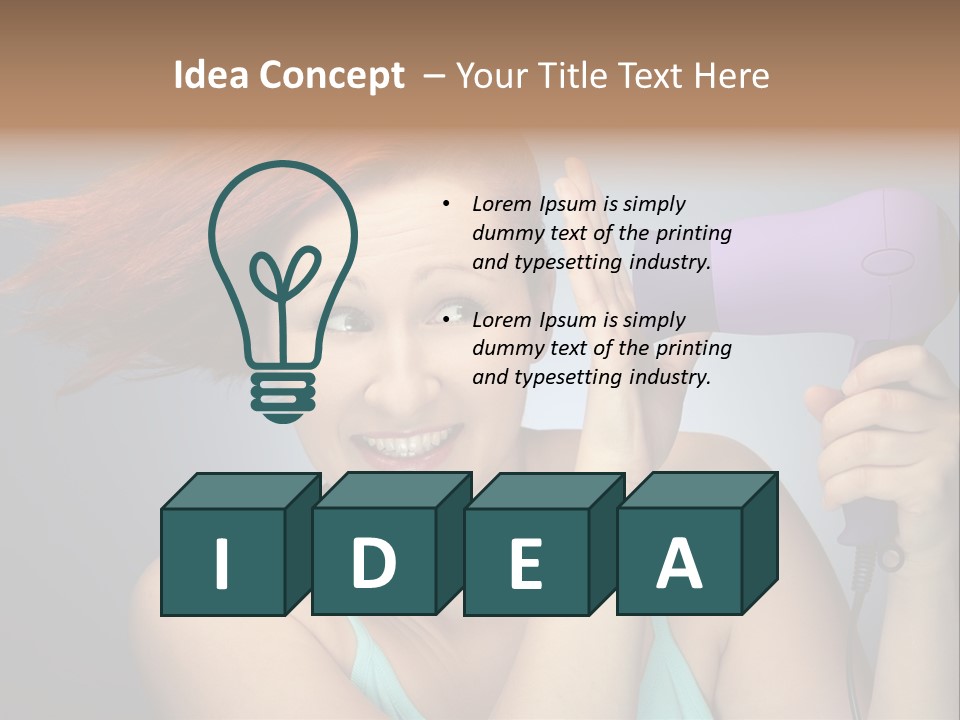 Color Cute Eye PowerPoint Template