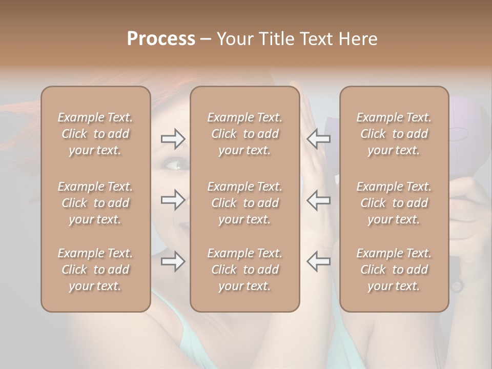 Color Cute Eye PowerPoint Template